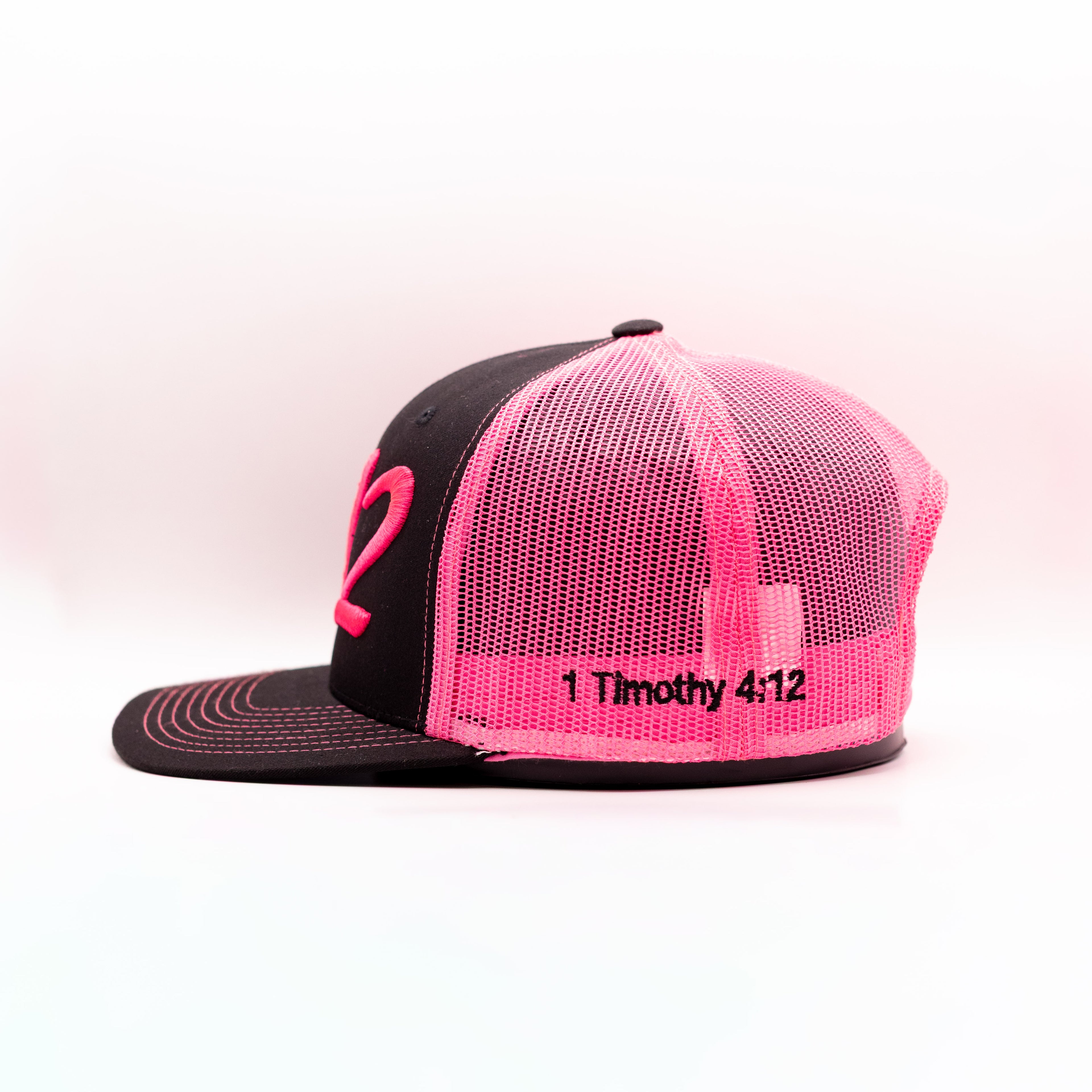Black Brim-Hot Pink 412 Hat