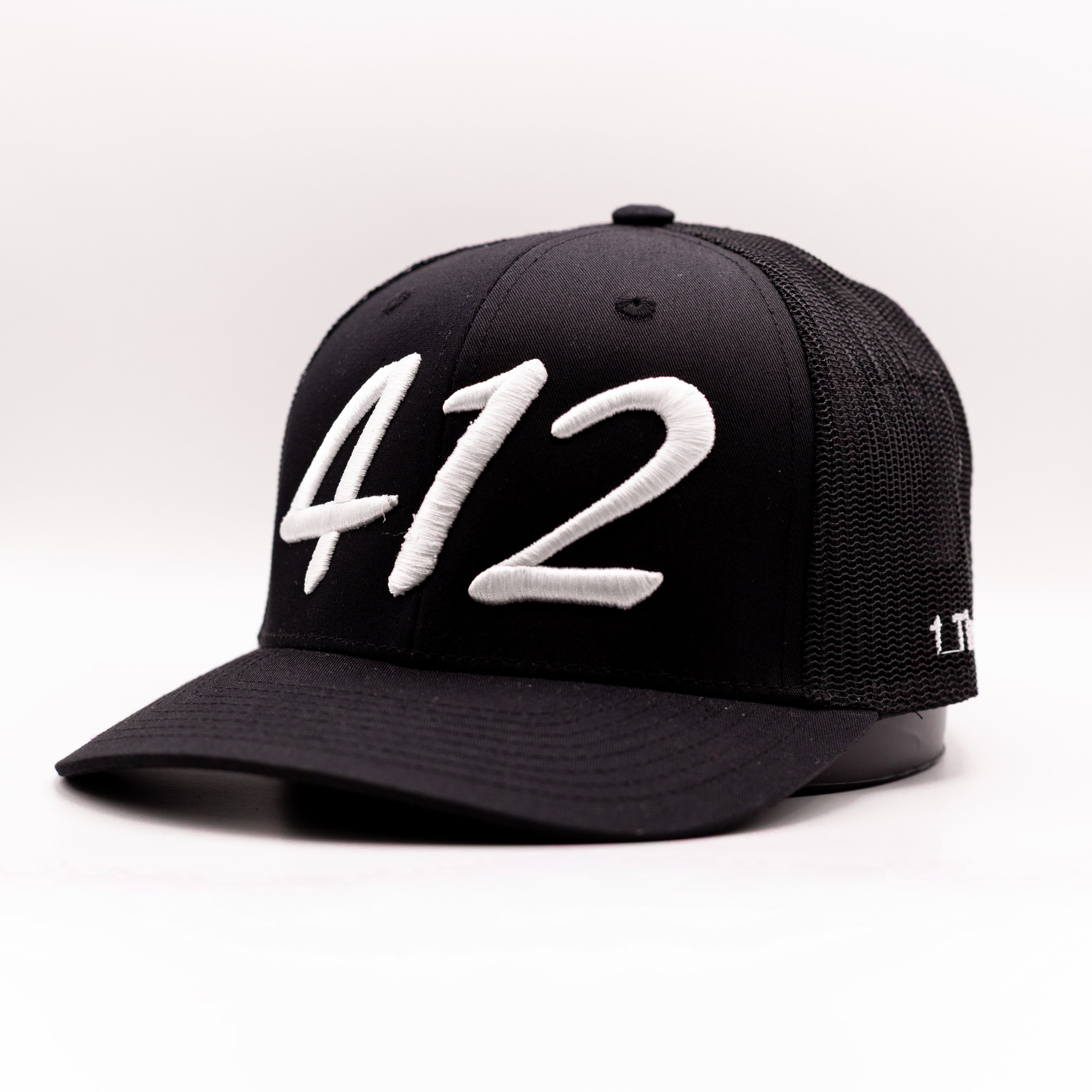 Black Brim-White 412 Hat