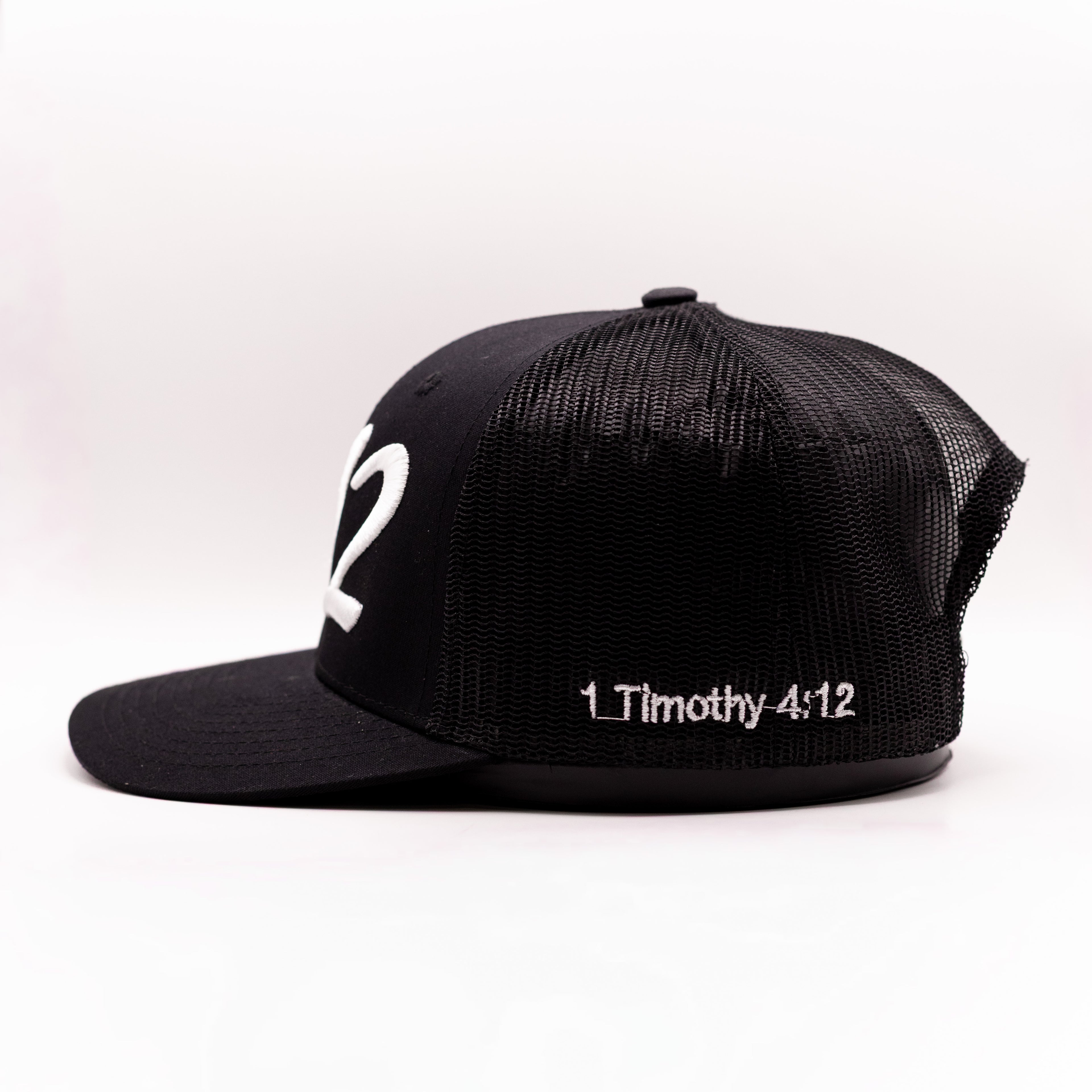 Black Brim-White 412 Hat