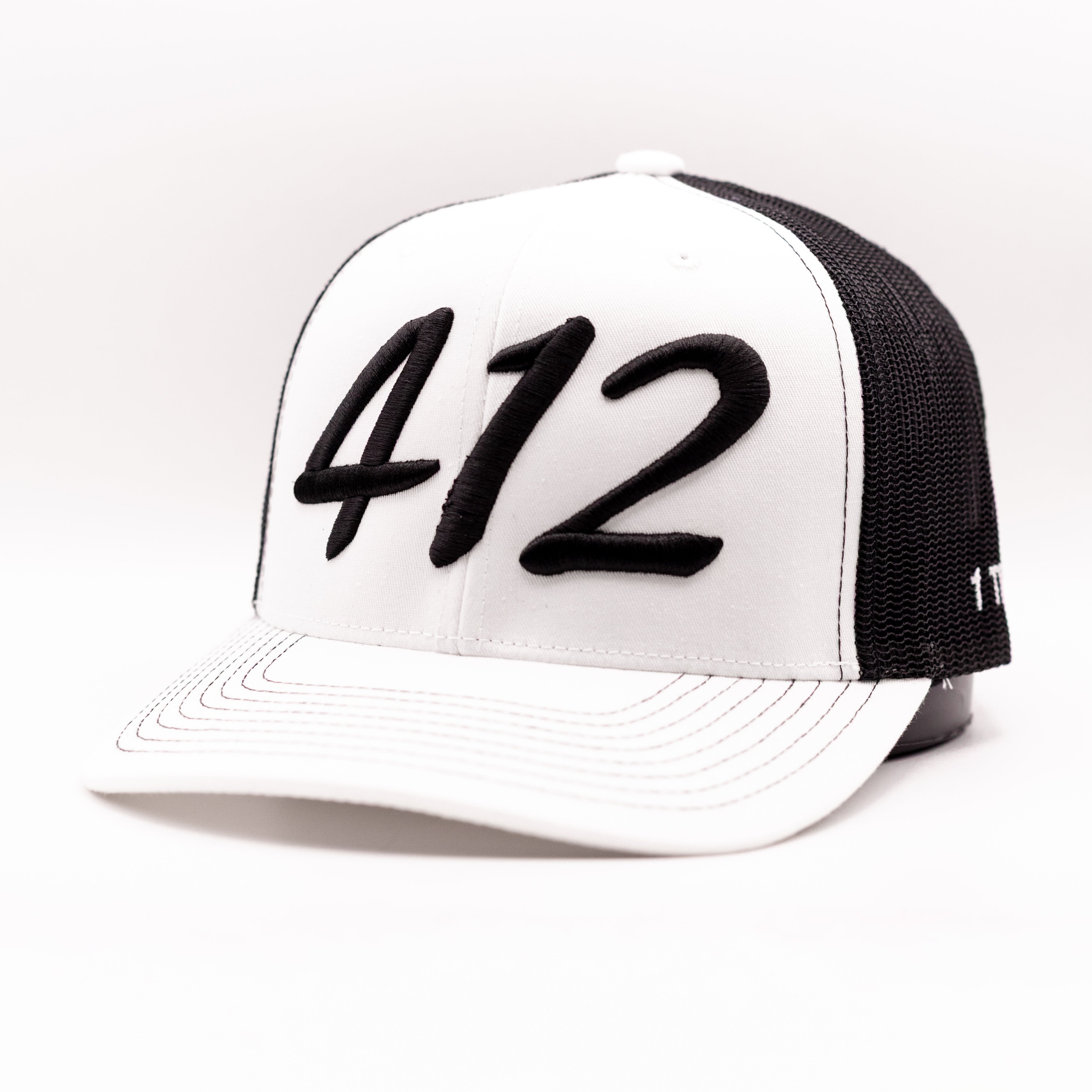 White Brim-White 412 Hat