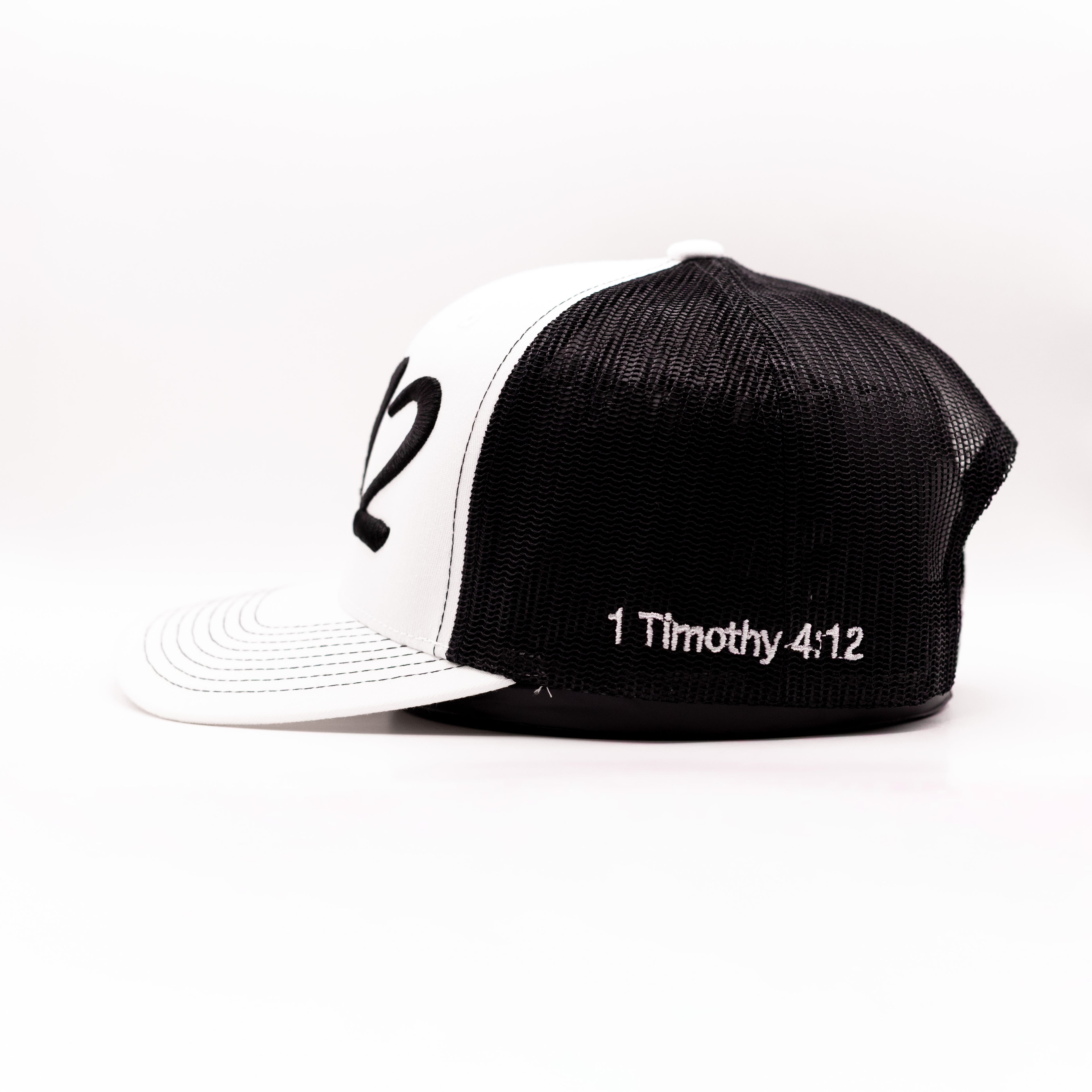 White Brim-White 412 Hat